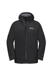 Kurtka w góry męska Jack Wolfskin 11151346000. Typ kołnierza: kaptur. Kolor: czarny, szary, wielokolorowy. Materiał: syntetyk. Sport: wspinaczka