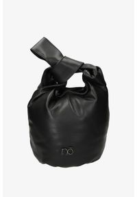 Nobo - Czarna torebka worek pikowana nobo nbag-l1080-c020. Kolor: czarny. Materiał: pikowane