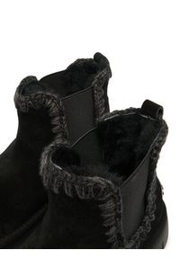 Mou Śniegowce MU.FW531037A Czarny. Kolor: czarny. Materiał: zamsz, skóra #5