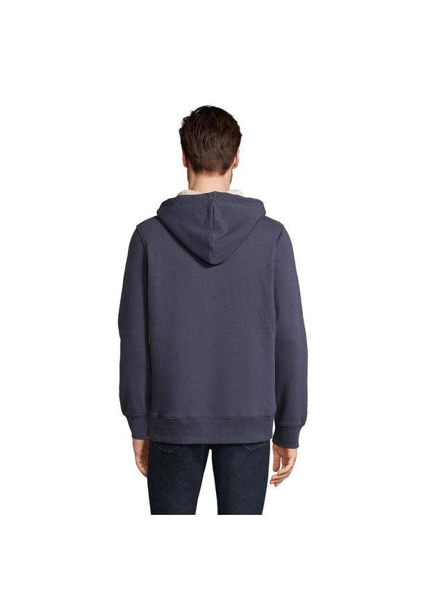 SOL'S - Kurtka Dla Dorosłych Unisex Sherpa Zapinana Na Zamek Błyskawiczny. Kolor: niebieski. Sport: turystyka piesza