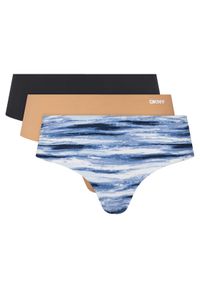 DKNY Komplet 3 par fig klasycznych DK5028BP3 Kolorowy. Materiał: syntetyk. Wzór: kolorowy