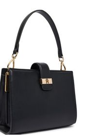 TOMMY HILFIGER - Tommy Hilfiger Torebka Th Heritage Mini Satchel AW0AW18286 Czarny. Kolor: czarny. Materiał: skórzane #2