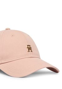 TOMMY HILFIGER - Tommy Hilfiger Czapka z daszkiem Th Elevated Chic Cap AW0AW17631 Różowy. Kolor: różowy. Materiał: bawełna #2