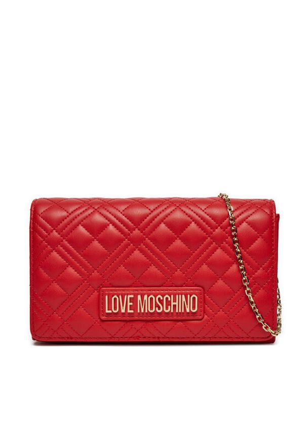 Love Moschino - LOVE MOSCHINO Torebka JC4079PP1LLA0500 Czerwony. Kolor: czerwony. Materiał: skórzane