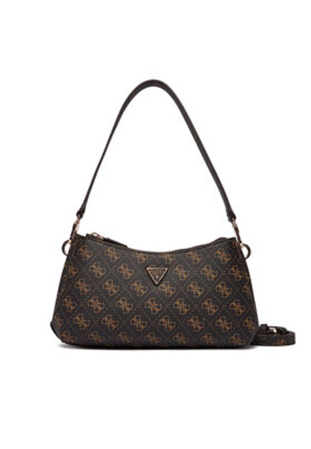 Guess Torebka Noelle II Mini HWQG96 72730 Brązowy. Kolor: brązowy. Materiał: skórzane