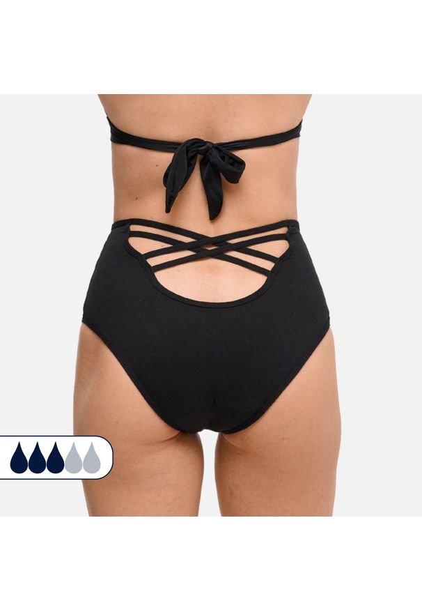 SORIO - Dół stroju kąpielowego Menstruacyjnego - Średnio obfite krwawienie - Nola. Kolor: czarny