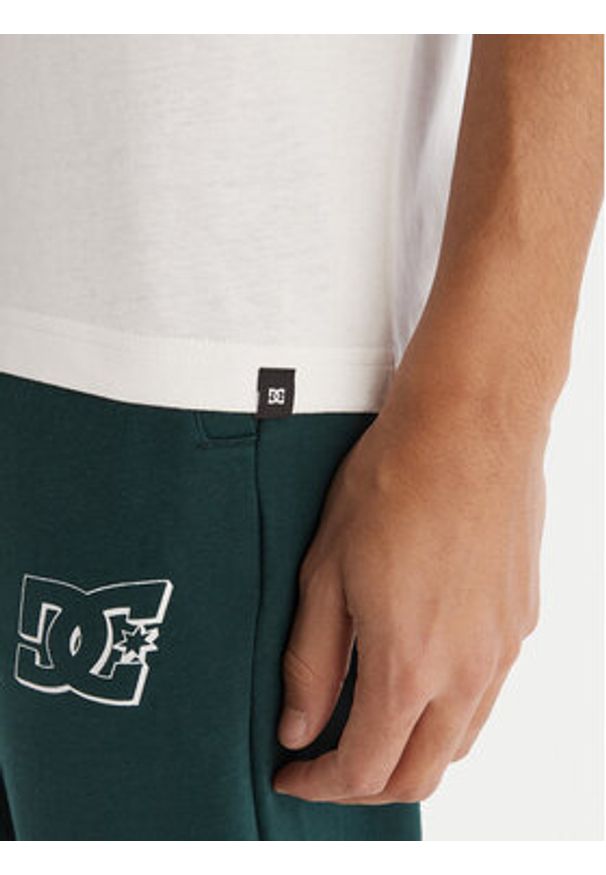 DC Shoes T-Shirt EDYZT04346 WBB0 Biały Regular Fit. Kolor: biały. Materiał: bawełna