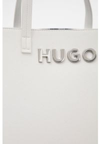 Hugo - HUGO torebka kolor biały. Kolor: biały. Rodzaj torebki: na ramię #5