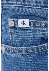 Calvin Klein Jeans jeansy damskie high waist. Stan: podwyższony. Kolor: niebieski #4