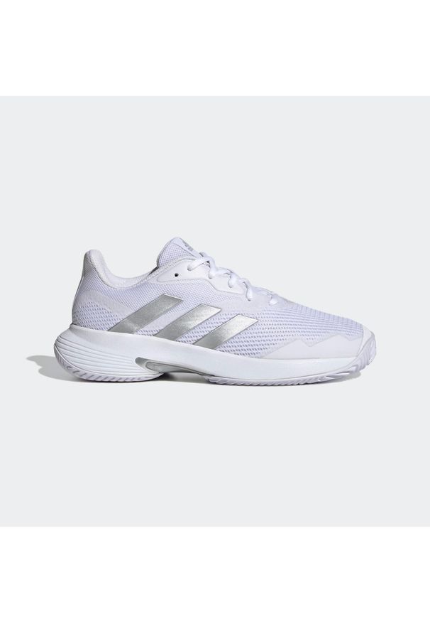 Adidas - Buty do tenisa damskie adidas Courtjam Control. Kolor: biały, wielokolorowy, szary. Sport: tenis