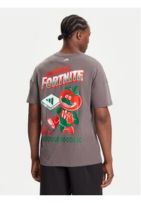 Adidas - adidas T-Shirt Fortnite Graphic JV7965 Szary Loose Fit. Kolor: szary. Materiał: bawełna #5