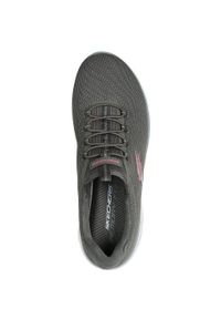 skechers - Adidasy Skechers Summits-summer Blush, Kobiety. Kolor: szary. Materiał: materiał. Sport: fitness