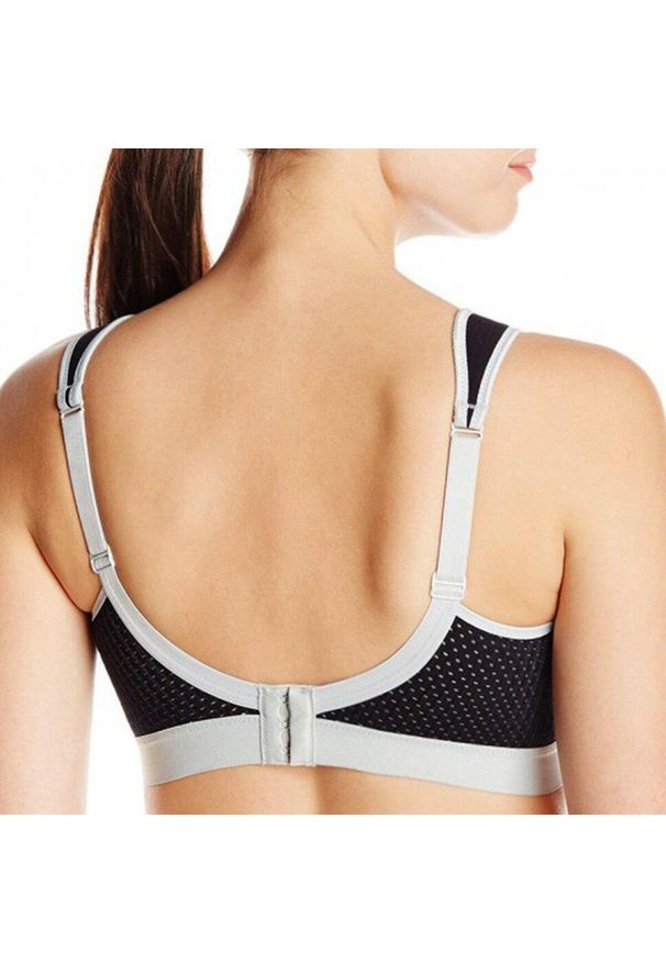 ANITA ACTIVE - Stanik do biegania extreme control z wysoki poziomem podtrzymywania. Kolor: wielokolorowy, czarny, szary. Materiał: bawełna, poliamid, poliester, elastan