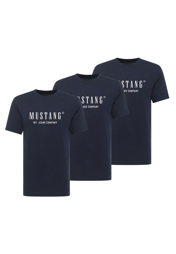 3-Pak T-Shirt Mustang Style Alex Granatowy 1017990 4136. Kolor: niebieski