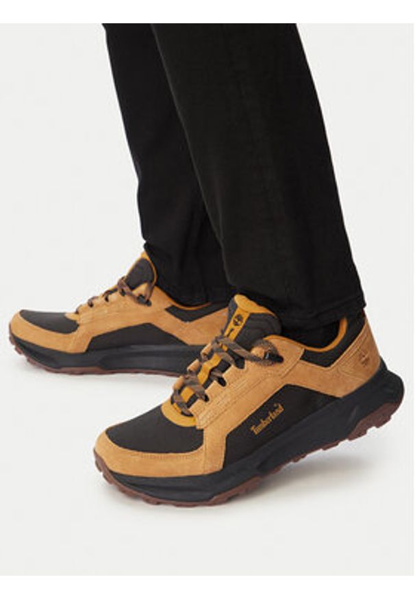 Timberland Sneakersy Motion Ledge Low Lace Up TB0A6F2EEZ01 Brązowy. Kolor: brązowy. Materiał: materiał
