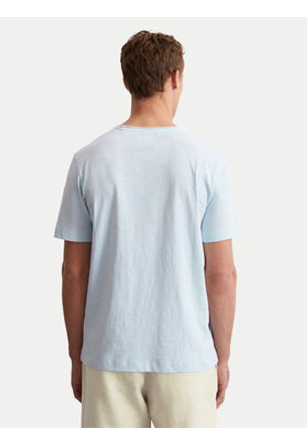 Marc O'Polo T-Shirt 536 2176 51270 Błękitny Regular Fit. Typ kołnierza: polo. Kolor: niebieski. Materiał: bawełna