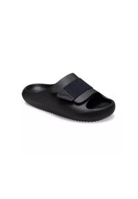 Klapki unisex Crocs 209413001. Zapięcie: bez zapięcia. Kolor: czarny. Materiał: syntetyk, materiał. Sport: turystyka piesza