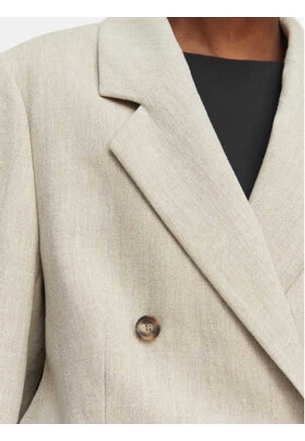 BOSS Marynarka Jojeka1 50560970 Beżowy jasny Oversize. Kolor: beżowy. Materiał: len