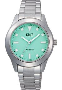Zegarek Q&Q Zegarek Q Q35B-007P damski klasyczny zielona tarcza. Kolor: zielony. Styl: klasyczny #1