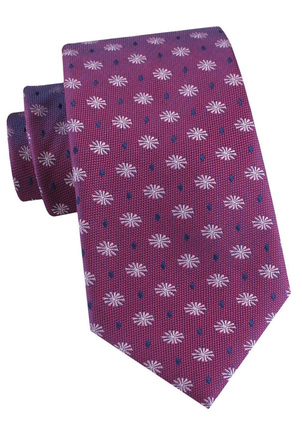 Męski Krawat - w Grochy - Alties. Materiał: tkanina. Wzór: grochy. Styl: elegancki, wizytowy