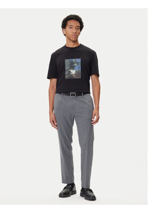 Hugo - HUGO T-Shirt Dabolos 50545995 Czarny Relaxed Fit. Kolor: czarny. Materiał: bawełna