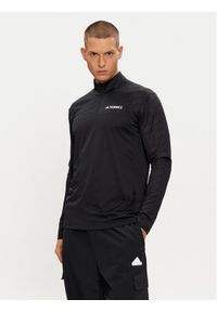 Adidas - adidas Longsleeve Terrex Multi Half-Zip Long-Sleeve Top HT9501 Czarny Slim Fit. Kolor: czarny. Materiał: syntetyk. Długość rękawa: długi rękaw
