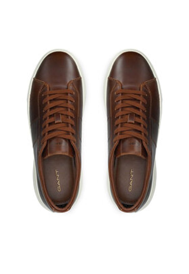 GANT - Gant Sneakersy 32631215 Brązowy. Kolor: brązowy. Materiał: skóra