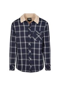 Urban Classics - Parka Urban Classic herpa lined. Kolor: niebieski, wielokolorowy, biały. Sezon: zima #1