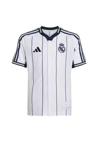 Adidas - Koszulka dziecięca Real Madryt US Pack. Kolor: biały, niebieski, wielokolorowy. Sport: piłka nożna