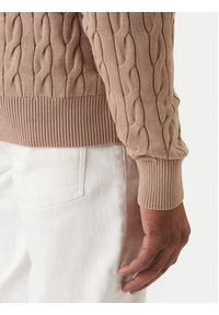 TOMMY HILFIGER - Tommy Hilfiger Sweter Classic MW0MW36532 Beżowy Regular Fit. Kolor: beżowy. Materiał: bawełna #5