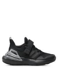Adidas - adidas Sneakersy Rapidasport Bounce Sport Running Elastic Lace Top Strap Shoes HP2734 Czarny. Kolor: czarny. Materiał: materiał. Sport: bieganie