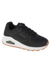 skechers - Buty sportowe Sneakersy dziewczęce, Skechers Uno Stand On Air. Kolor: wielokolorowy, czarny. Sport: turystyka piesza