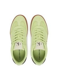 Calvin Klein Jeans Sneakersy Classic Cupsole Mix In YW0YW01767 Biały. Kolor: biały. Materiał: skóra #5