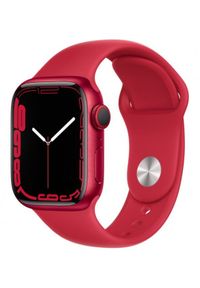 APPLE - Smartwatch Apple Watch 7 GPS+Cellular 41mm aluminium, (PRODUCT)RED | (PRODUCT)RED pasek sportowy. Rodzaj zegarka: smartwatch. Styl: sportowy