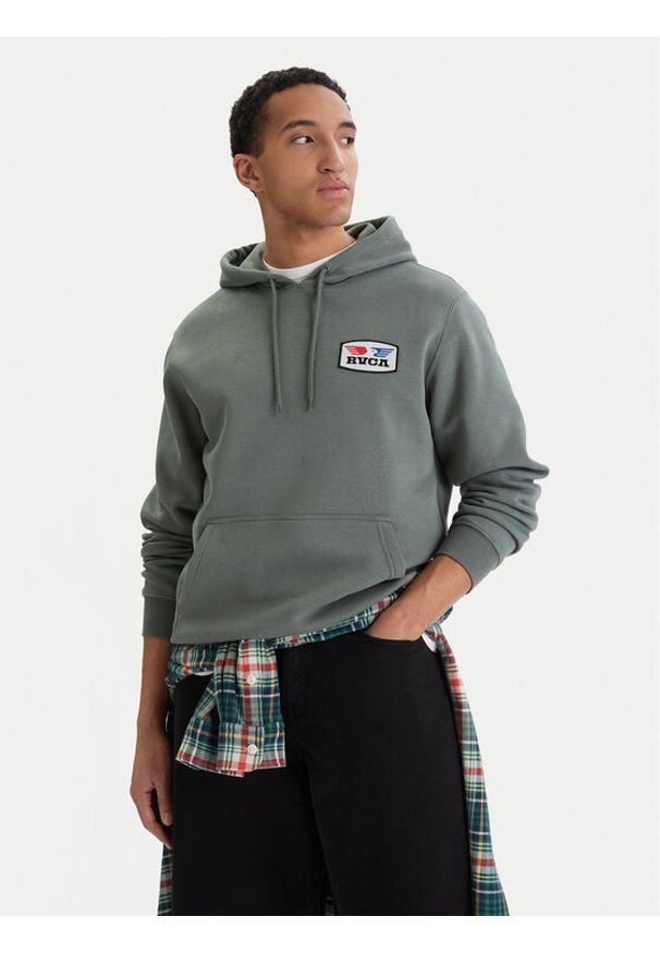RVCA Bluza Soar 23A413508 Zielony Regular Fit. Kolor: zielony. Materiał: syntetyk