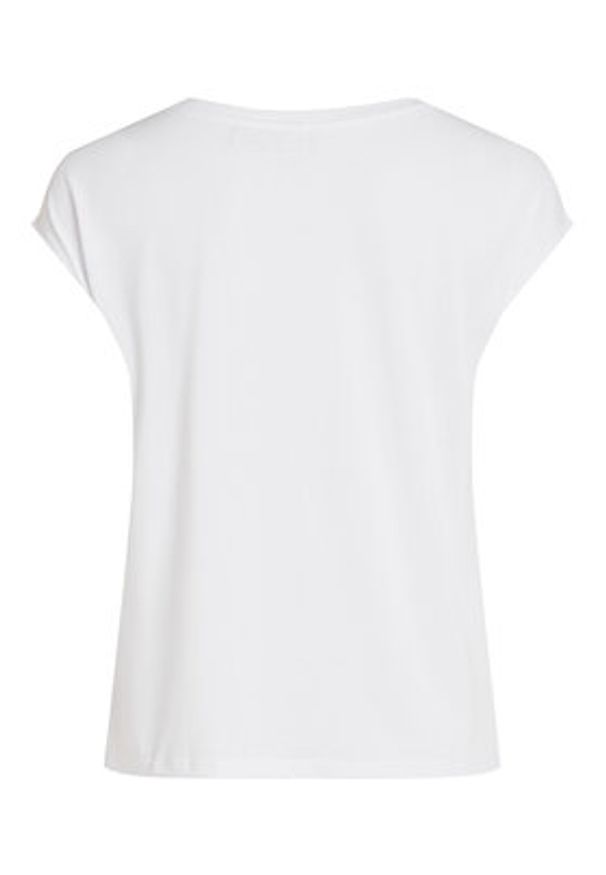 Vila T-Shirt Modala 14074847 Biały Relaxed Fit. Kolor: biały. Materiał: syntetyk