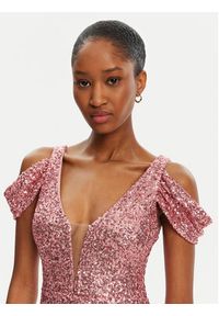 Rinascimento Sukienka wieczorowa CFC0122589003 Różowy Regular Fit. Kolor: różowy. Materiał: syntetyk. Styl: wizytowy #3