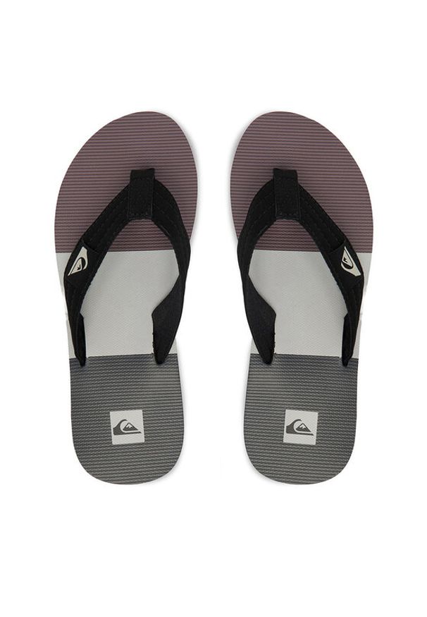 Quiksilver Japonki EO-DUNE CQ10036MEUX Czarny. Kolor: czarny. Materiał: skóra