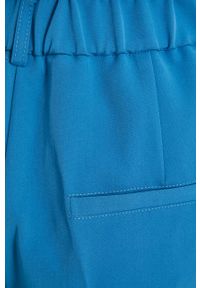 medicine - Medicine spodnie damskie proste high waist. Okazja: na co dzień. Stan: podwyższony. Kolor: niebieski. Styl: casual