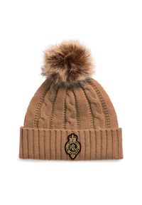 Lauren Ralph Lauren - Czapka LAUREN RALPH LAUREN. Kolor: beżowy