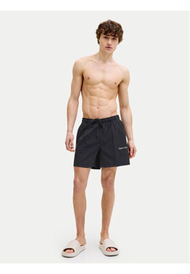 Jack & Jones Szorty kąpielowe Maui Norrebro 12291434 Czarny Regular Fit. Kolor: czarny. Materiał: syntetyk