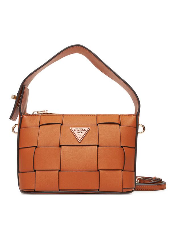Guess Torebka Maylee Mini HWWG96 61720 Brązowy. Kolor: brązowy. Materiał: skórzane