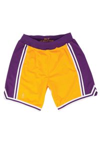 Mitchell & Ness - Szorty tekst autentyczny Los Angeles Lakers. Kolor: żółty. Sport: koszykówka #1