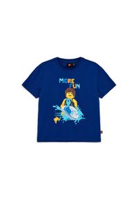 LEGO Koszulka dziecięca Tano 317 z organicznej bawełny, niebieska.. Kolor: niebieski. Materiał: bawełna. Wzór: nadruk. Sezon: lato #1