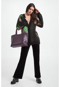 Twinset Milano - Kardigan TWINSET. Materiał: prążkowany. Długość rękawa: długi rękaw. Długość: długie. Wzór: kwiaty, kolorowy #3