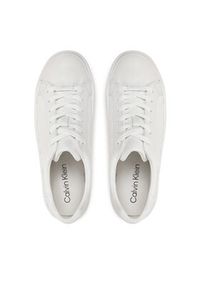 Calvin Klein Sneakersy Vulc HW0HW02212 Biały. Kolor: biały. Materiał: skóra