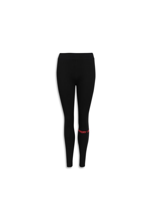 Damskie legginsy Superdry Sportswear. Kolor: czarny. Sport: fitness