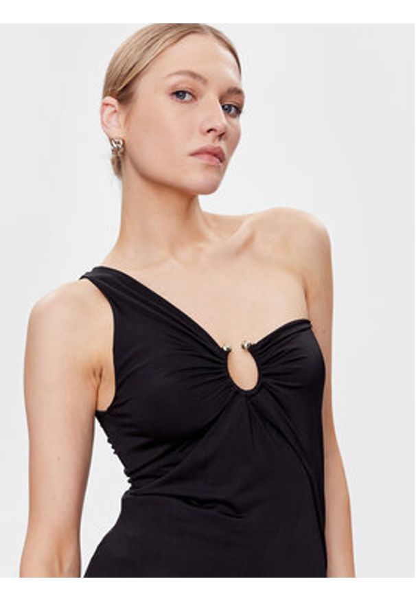 Pinko Bluzka 100262 A0JF Czarny Slim Fit. Kolor: czarny. Materiał: syntetyk