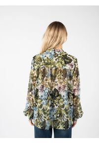 Pinko Koszula "Betsy 1" | 1U11YJ 6931 | Kobieta | Zielony. Typ kołnierza: kołnierzyk stójkowy. Kolor: zielony. Materiał: poliester. Długość rękawa: długi rękaw. Długość: długie. Wzór: kwiaty #5