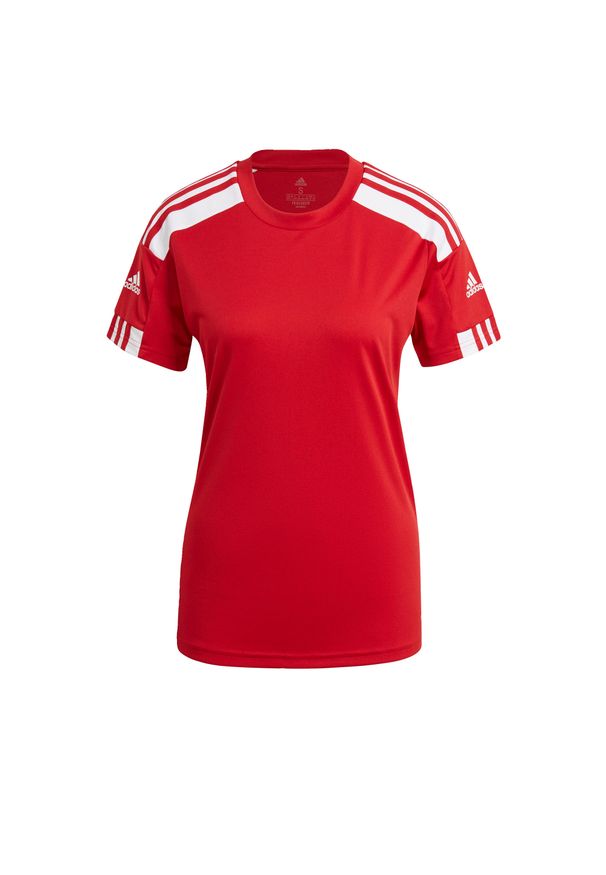 Adidas - Koszulka damska adidas Squadra 21. Kolor: biały, czerwony, wielokolorowy